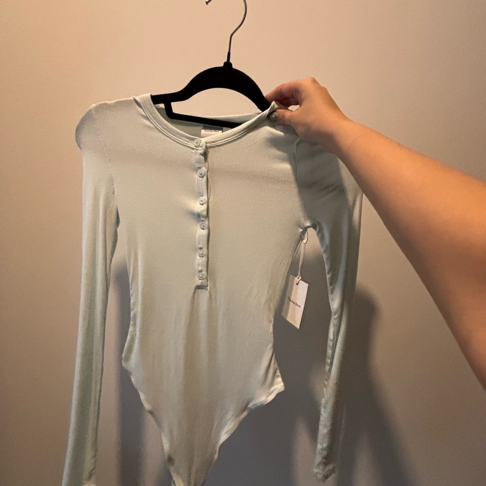 Aritzia Sunday Best Light Blue Bodysuit